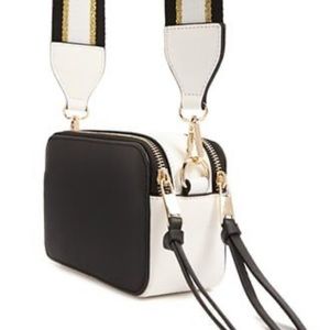 Colorblock Metallic-Trim Crossbody